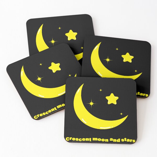 Item preview, Crescent moon and stars designed and sold by March Rider.