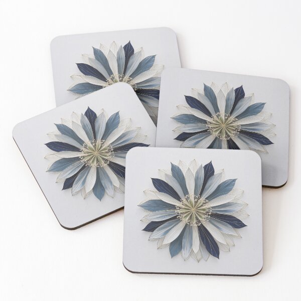 Artikelvorschau, Mandala-blaue Blumeninspiration entworfen und verkauft von lepetitgekko.