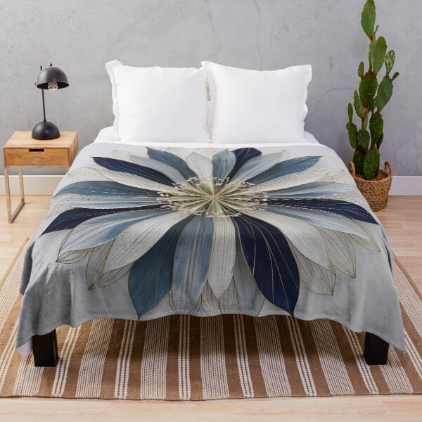 Artikelvorschau, Mandala-blaue Blumeninspiration entworfen und verkauft von lepetitgekko.