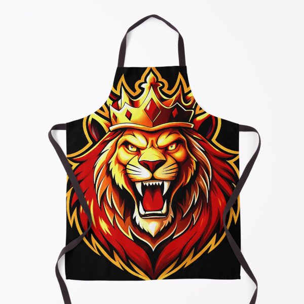 Item preview, Majestic Lion King in Golden Crown - Powerful Royal Portrait designed and sold by VikArtStudio.