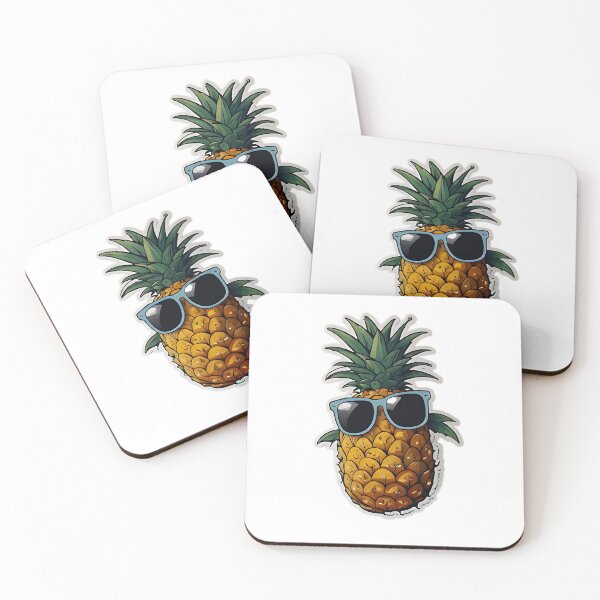 Item preview, pineapple wearing sunglasses designed and sold by FluffyPeels.