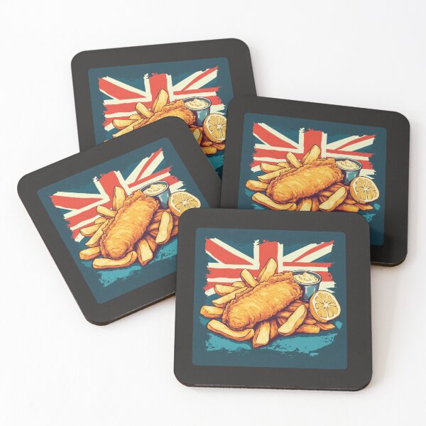 Item preview, Fish and Chips Design British Food Lover  designed and sold by KawaiiMotto.