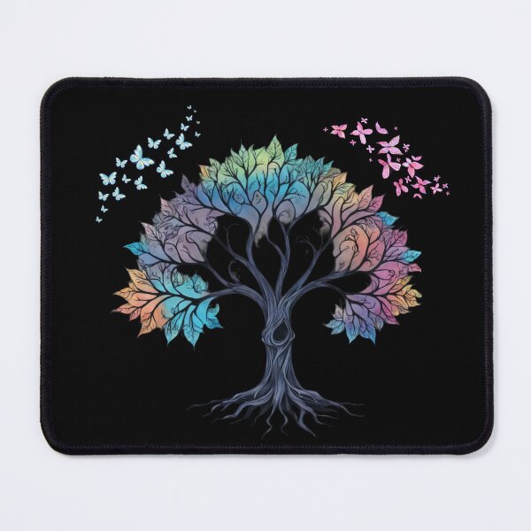 Item preview, Colorful tree of life and butterflies. designed and sold by JAGA-ALIME.