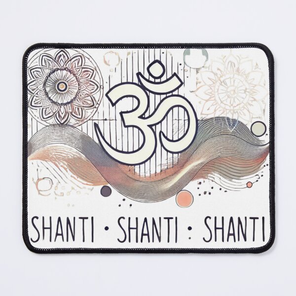 Item preview, Om Shanti Shanti Shanti - Minimalist Spiritual Design for Calm & Serenity designed and sold by raiseyourvibe1.