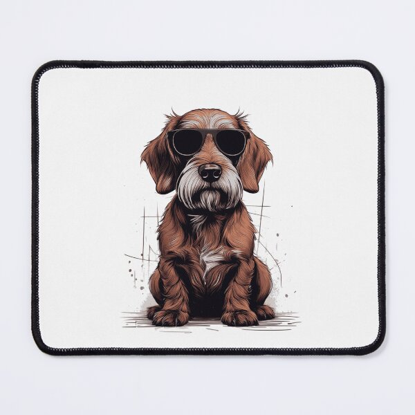 Item preview, Wire-haired dachshund with sunglasses, dachshund, small dog, dachshund designed and sold by dackelfieber.
