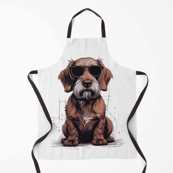 Item preview, Wire-haired dachshund with sunglasses, dachshund, small dog, dachshund designed and sold by dackelfieber.