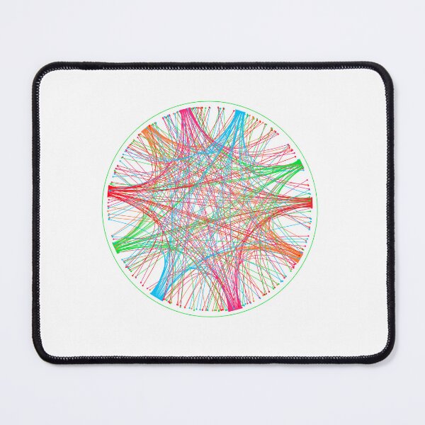 Item preview,  Colorful interconnected network of data nodes within a circular grid designed and sold by NataliArt66.