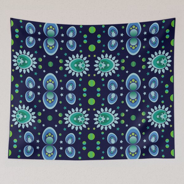 Item preview, Abstract blue-green underwater pattern designed and sold by CHANCHANAI.