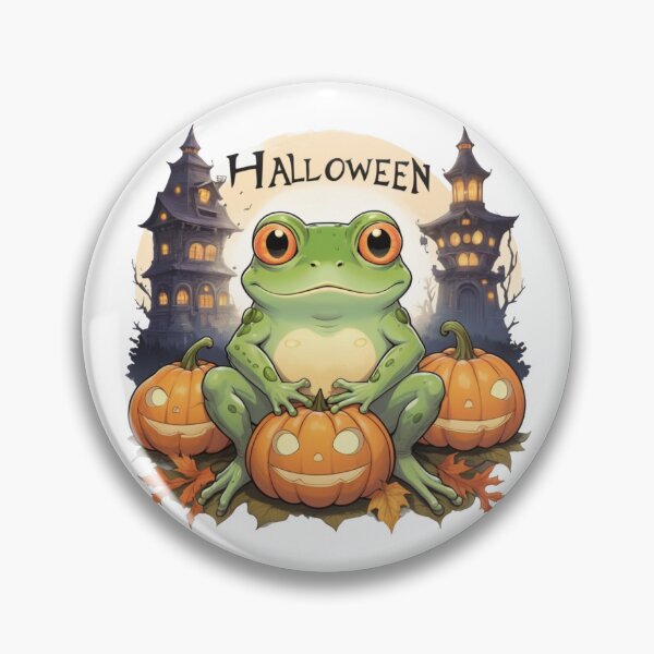 Artikelvorschau, Halloween-Cartoon-Frosch entworfen und verkauft von Krieghorn.