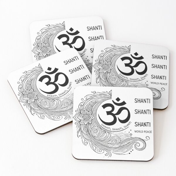 Item preview, Om Shanti Shanti Shanti - Peaceful Mandala Design for World Harmony designed and sold by raiseyourvibe1.