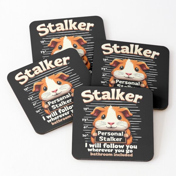Item preview, Personal Stalker Guinea Pig Funny Pet Humor designed and sold by lpsubcult.