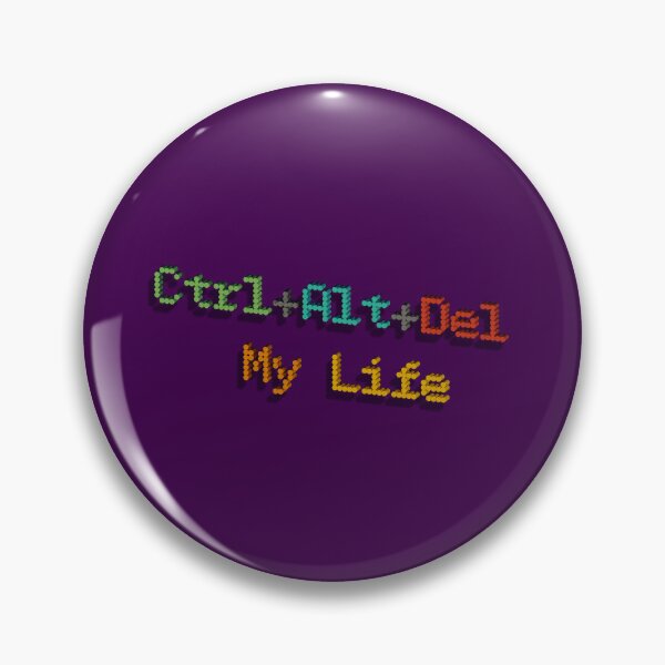 Item preview, Ctrl+Alt+Del My Life Pixel Art Typography designed and sold by trepiu.