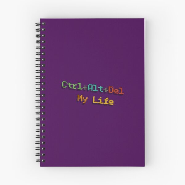 Item preview, Ctrl+Alt+Del My Life Pixel Art Typography designed and sold by trepiu.