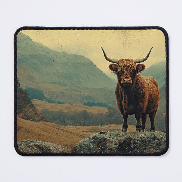 Item preview, Highland Cow "Highland Majesty: The Queen of the Pastures" designed and sold by ArtHouseNiklas.