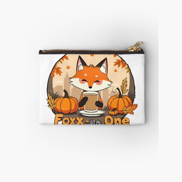 Item preview, El zorro Fox-One disfruta de un café con leche con especias de calabaza designed and sold by Foxx-One.