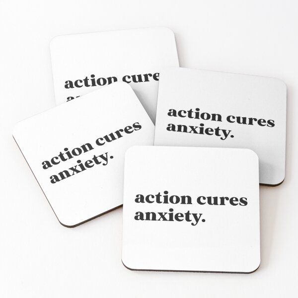 Item preview, Action cures anxiety designed and sold by weirdly weird.