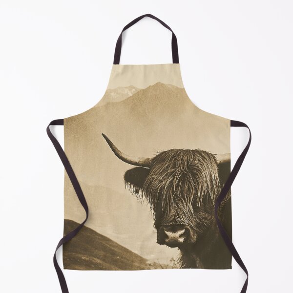 Item preview, Highland Cow "The Highlands' Fur: The Elegance of the Cow" designed and sold by ArtHouseNiklas.