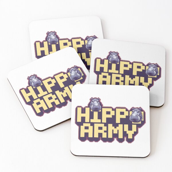 Item preview, Hippo Army: River Defenders designed and sold by 8bitdecalworld.