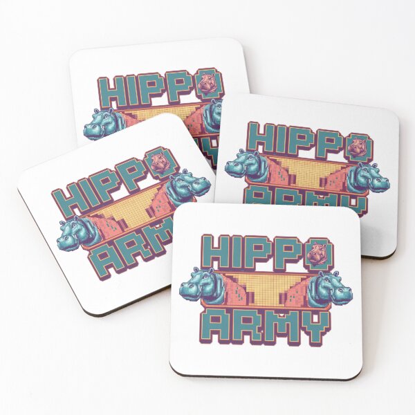 Item preview, Hippo Army: River Defenders designed and sold by 8bitdecalworld.