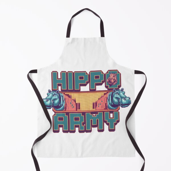 Item preview, Hippo Army: River Defenders designed and sold by 8bitdecalworld.