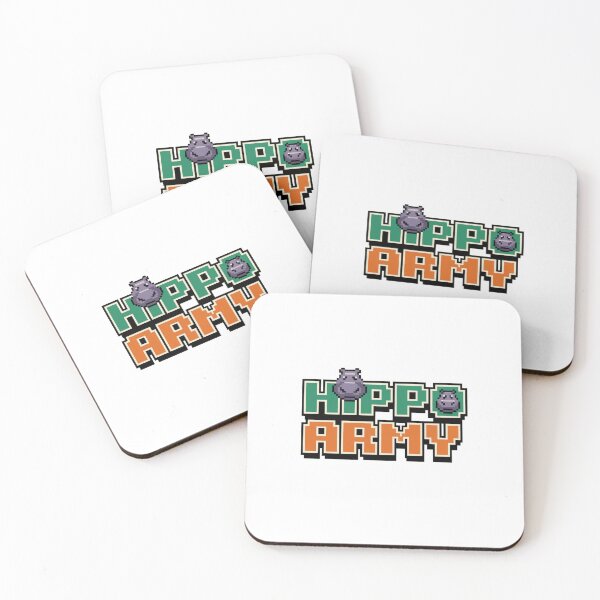 Item preview, Hippo Army: River Defenders designed and sold by 8bitdecalworld.