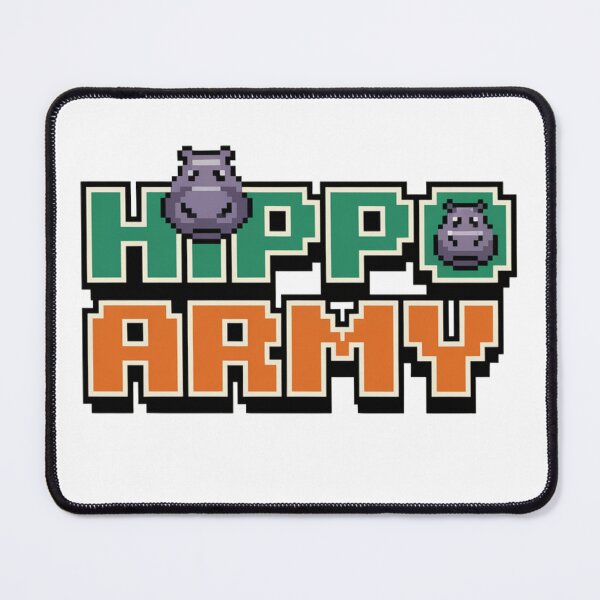 Item preview, Hippo Army: River Defenders designed and sold by 8bitdecalworld.