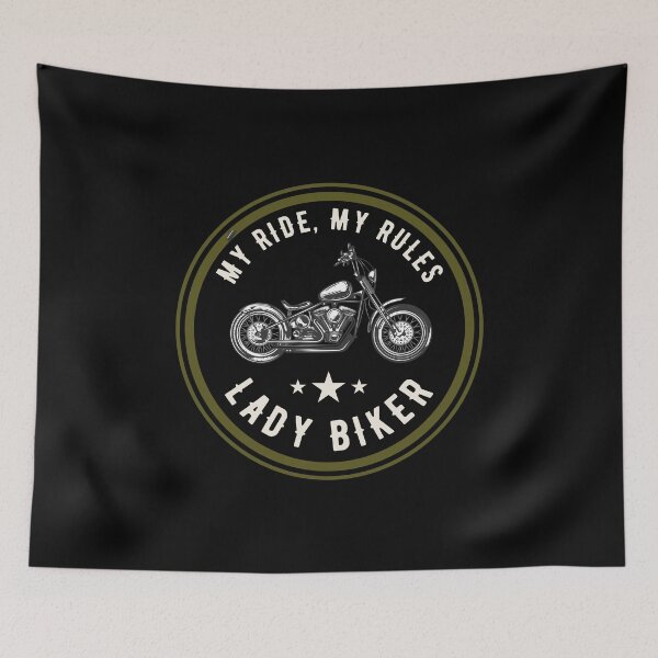 Item preview, My ride, my rules - Lady Biker designed and sold by MayaBoelaars.