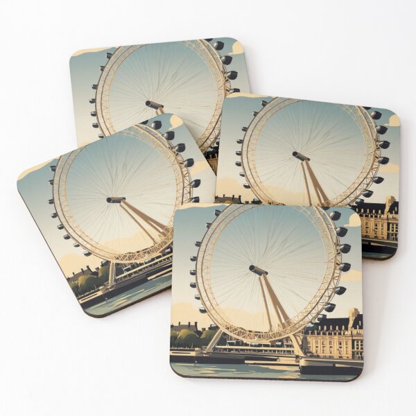 Artikelvorschau, 001 Vintage-Posterdesign „London Eye“ entworfen und verkauft von Alexis Art Collection.