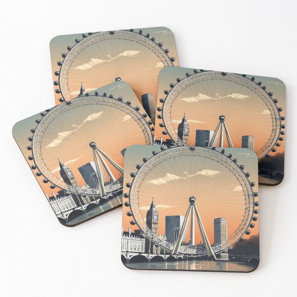 Artikelvorschau, 002 Vintage-London-Eye-Plakatdesign entworfen und verkauft von Alexis Art Collection.