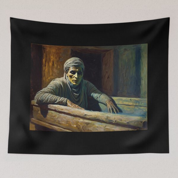 Item preview, curse of the mummy's tomb painting designed and sold by Vintage Designs +.
