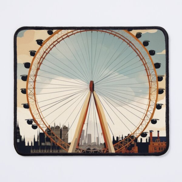 Item preview, 003 Vintage London Eye Poster Design designed and sold by Alexis Art Collection.