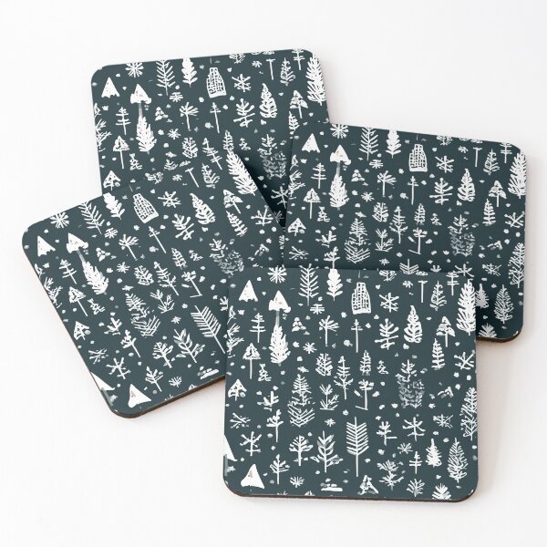 Item preview, Christmas forest pattern designed and sold by Grypis.