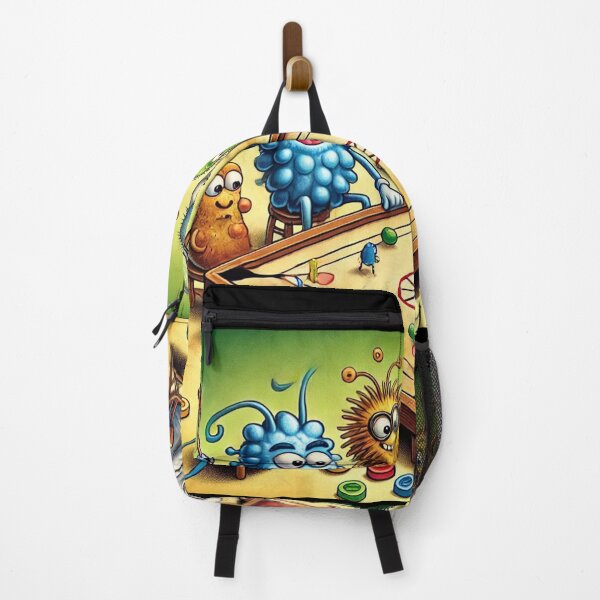 Item preview, Microbes Playing Carrom in Fun Style designed and sold by AdoraSticks.