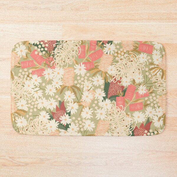 Item preview, Australian Native Flowers - peachy neutrals -  floral symphony designed and sold by KizzyW.