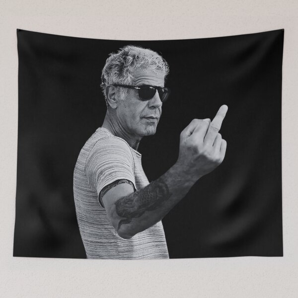 Item preview, Anthony Bourdain Legend Middle Finger Style designed and sold by stellmutha.