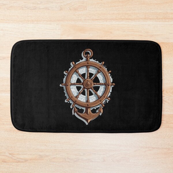 Item preview, Sailboat Captain Design Steering Wheel Anchor designed and sold by LuminOrb.