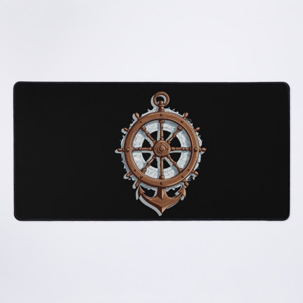 Item preview, Sailboat Captain Design Steering Wheel Anchor designed and sold by LuminOrb.