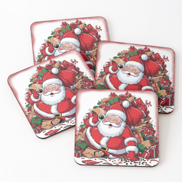 Item preview, Santa with coffee on christmas designed and sold by itskrrish.