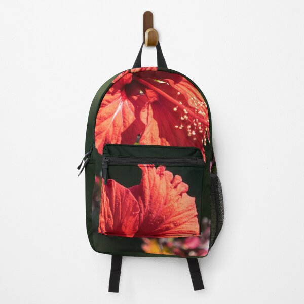 Item preview, Bold Red Hibiscus with Cool Variegated Foliage designed and sold by Georgia Mizuleva.