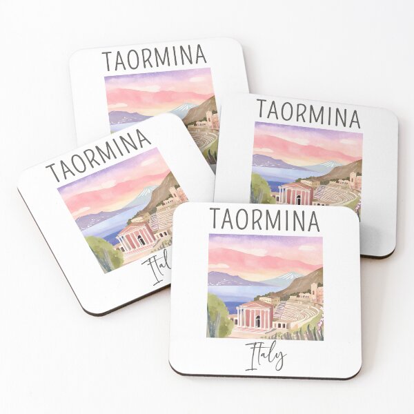 Item preview, A Watercolor Design of Taormina - Italy  designed and sold by Sketch-Shack.