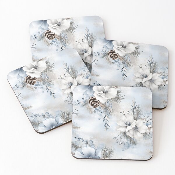 Item preview, Christmas Winter Floral Elegance designed and sold by ArtPompon.