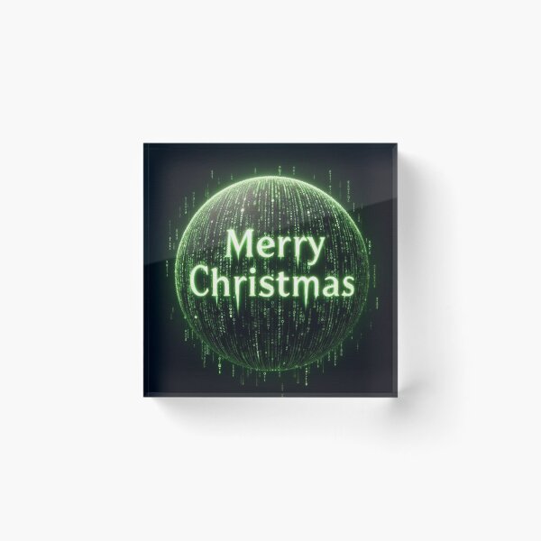 Item preview, Merry Christmas Matrix World designed and sold by Simplybe1.