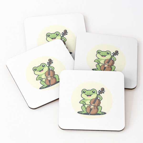 Item preview, A Cute Cellist Frog designed and sold by DWorriBHappi.