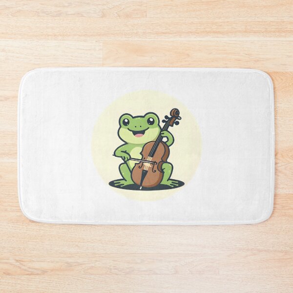 Item preview, A Cute Cellist Frog designed and sold by DWorriBHappi.