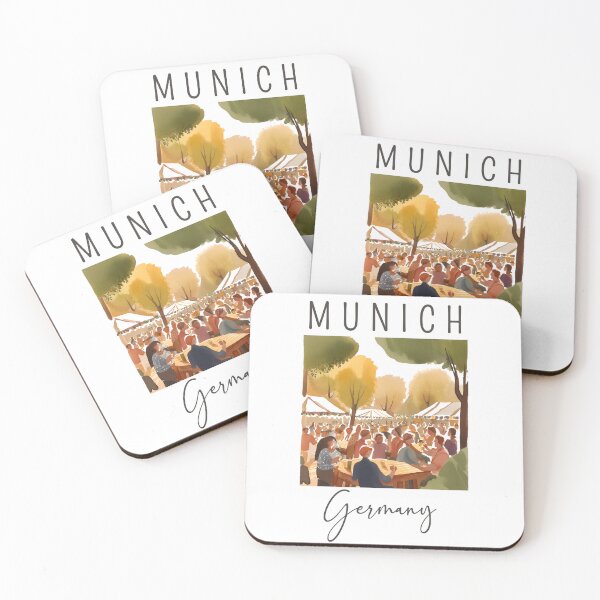 Item preview, A Watercolor Design of Munich - Germany  designed and sold by Sketch-Shack.
