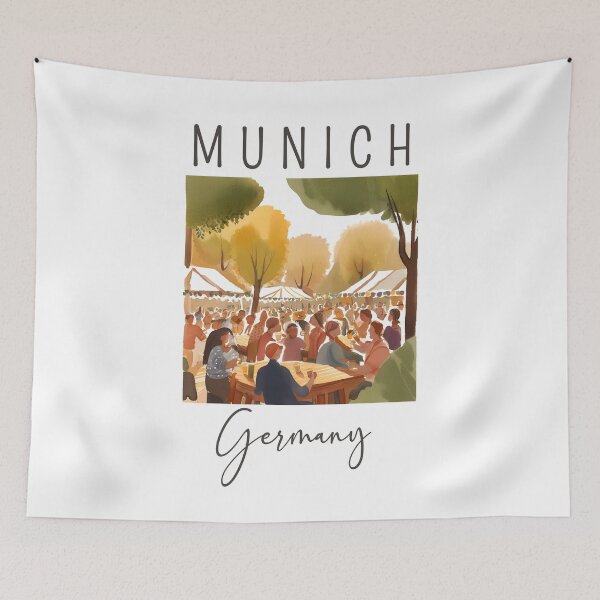 Item preview, A Watercolor Design of Munich - Germany  designed and sold by Sketch-Shack.