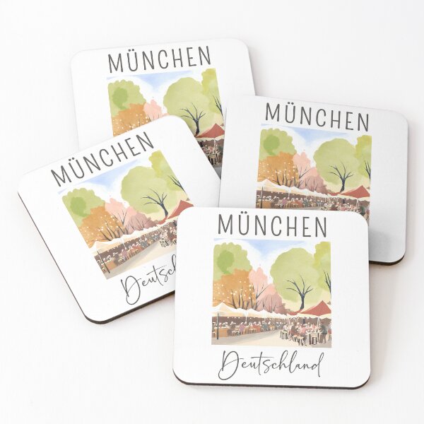 Item preview, A Watercolor Design of München - Deutschland designed and sold by Sketch-Shack.
