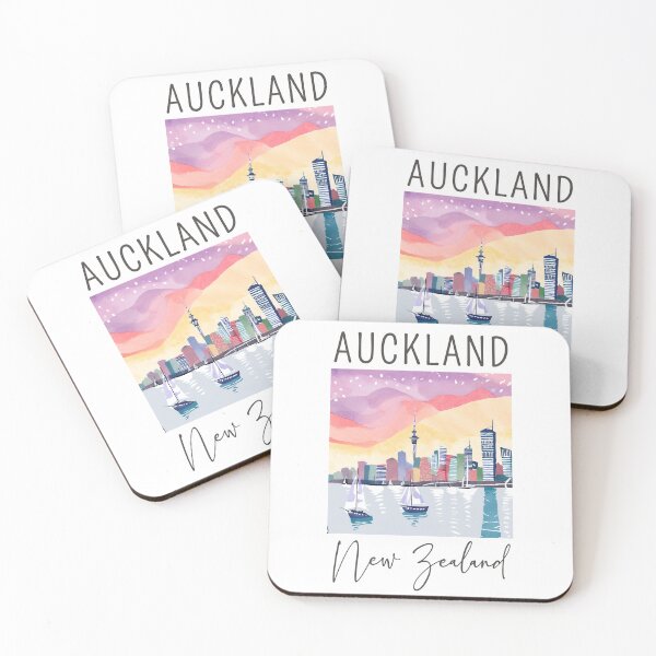 Item preview, A Watercolor Design of Auckland - New Zealand  designed and sold by Sketch-Shack.
