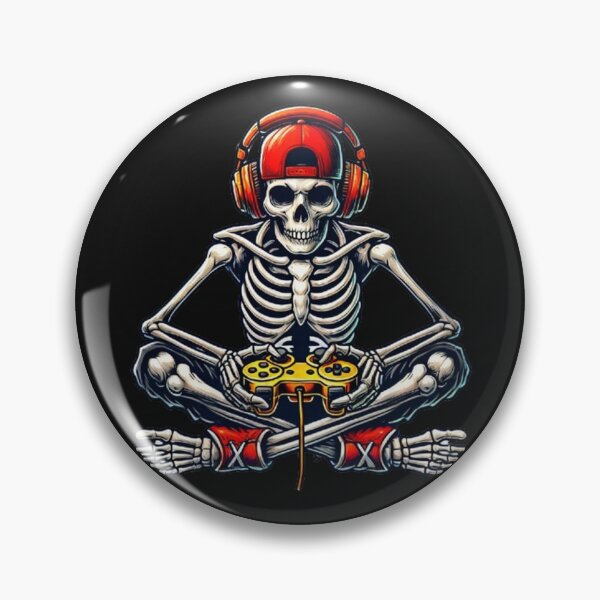 Item preview, Halloween Skeleton Gamer Video Gaming Boys Men Kids Teess designed and sold by SztylishDesigns.