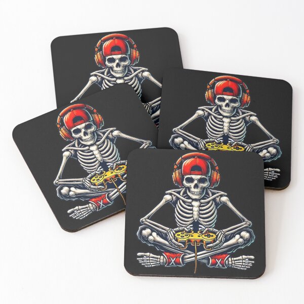Item preview, Halloween Skeleton Gamer Video Gaming Boys Men Kids Teess designed and sold by SztylishDesigns.